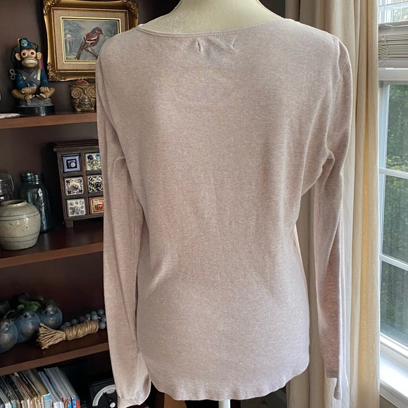 Chaps Boho Flower Embroidered Top - Picture 4 of 7